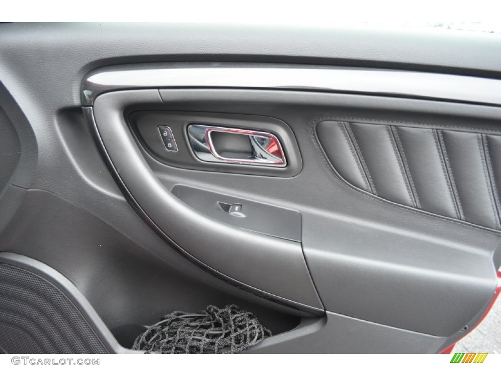 2013 Taurus SHO AWD - Ruby Red Metallic / SHO Charcoal Black Leather photo #17