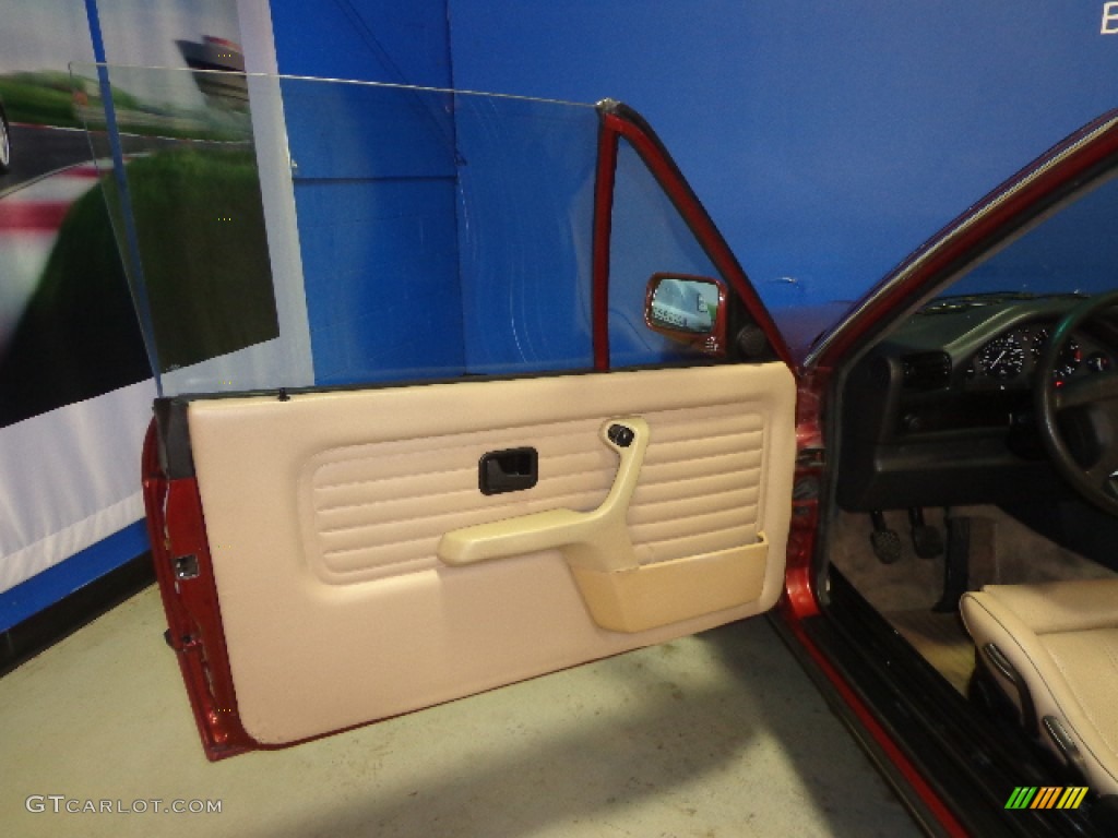 1991 BMW 3 Series 318i Convertible Beige Door Panel Photo #77182491