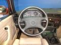 1991 BMW 3 Series Beige Interior Steering Wheel Photo