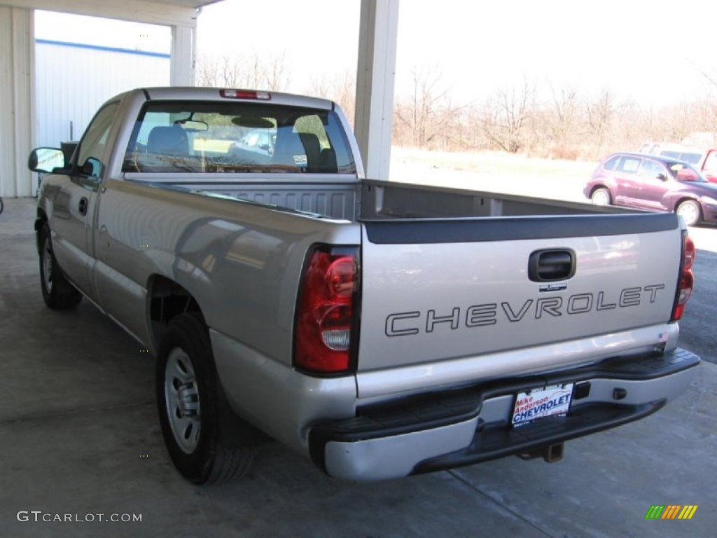 2006 Silverado 1500 Work Truck Regular Cab - Silver Birch Metallic / Dark Charcoal photo #3