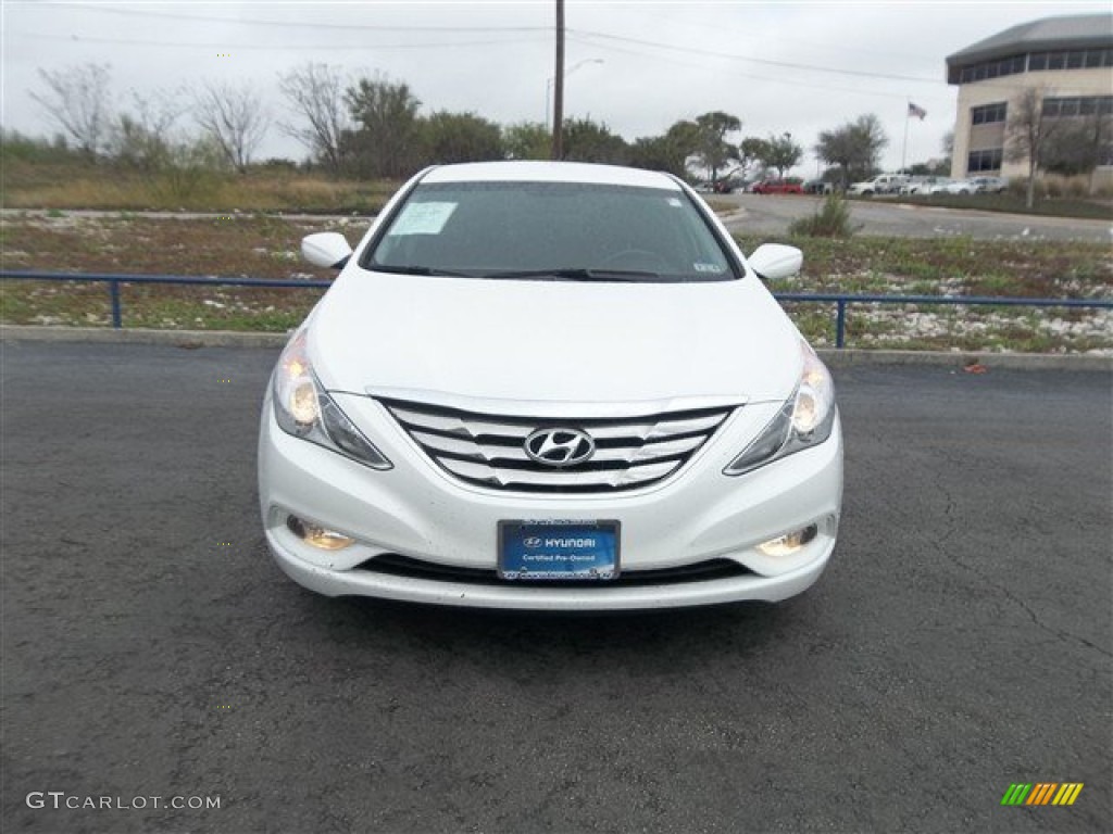 2011 Sonata SE 2.0T - Pearl White / Black photo #1
