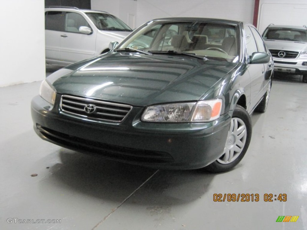 2001 Camry LE - Woodland Pearl / Oak photo #2