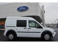 Frozen White 2013 Ford Transit Connect XLT Van Exterior