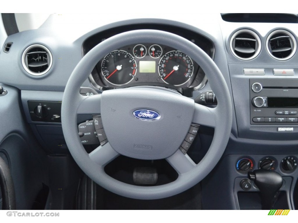 2013 Ford Transit Connect XLT Van Dark Gray Steering Wheel Photo #77184512
