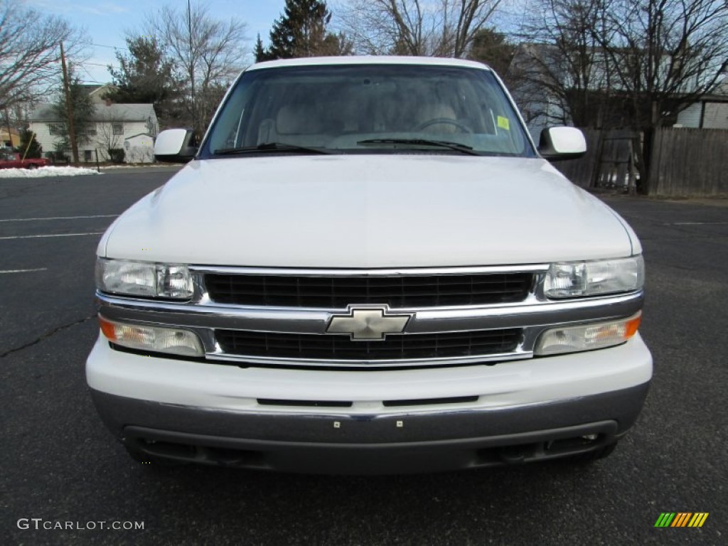 2001 Suburban 2500 LT 4x4 - Summit White / Tan photo #3