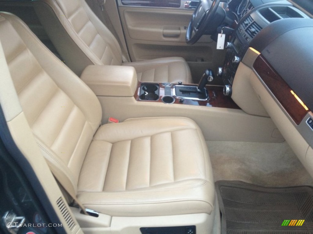 Pure Beige Interior 2004 Volkswagen Touareg V6 Photo #77186126