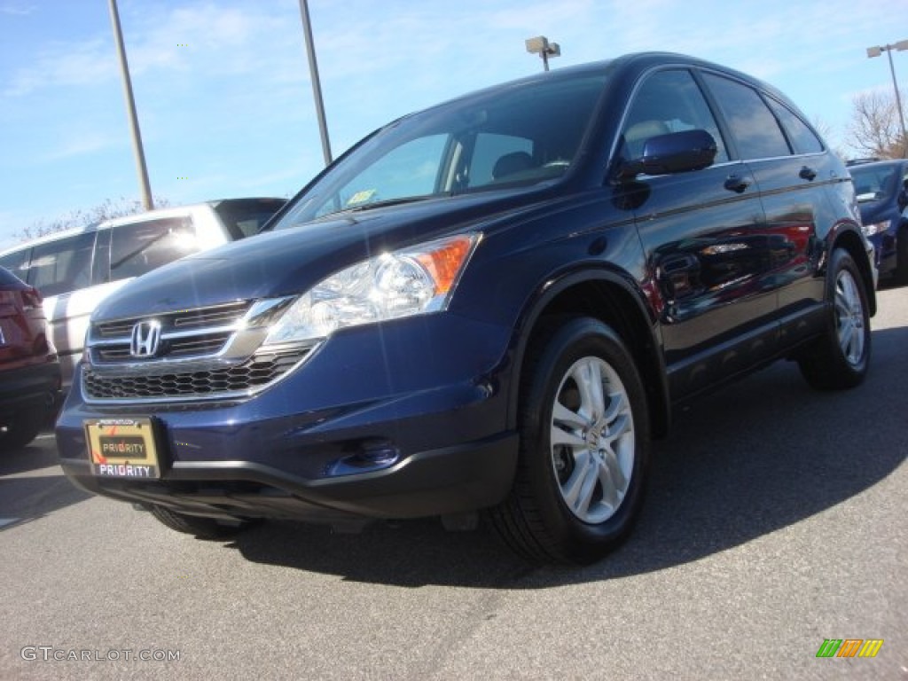 2010 CR-V EX-L - Royal Blue Pearl / Gray photo #1