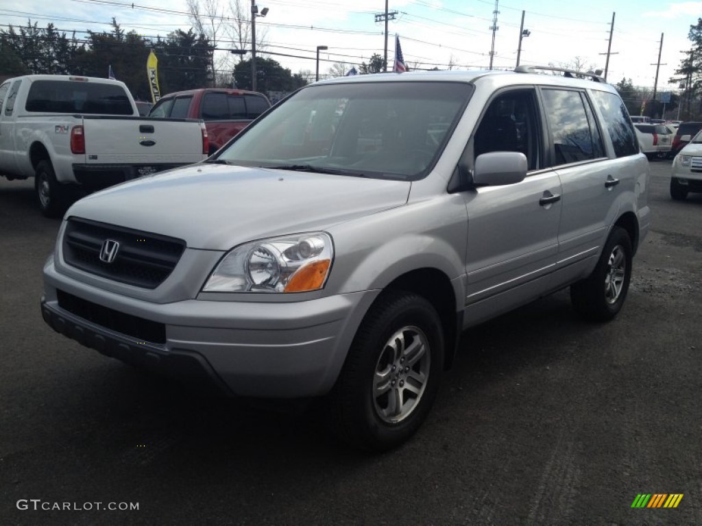 2004 Pilot EX-L 4WD - Starlight Silver Metallic / Gray photo #1