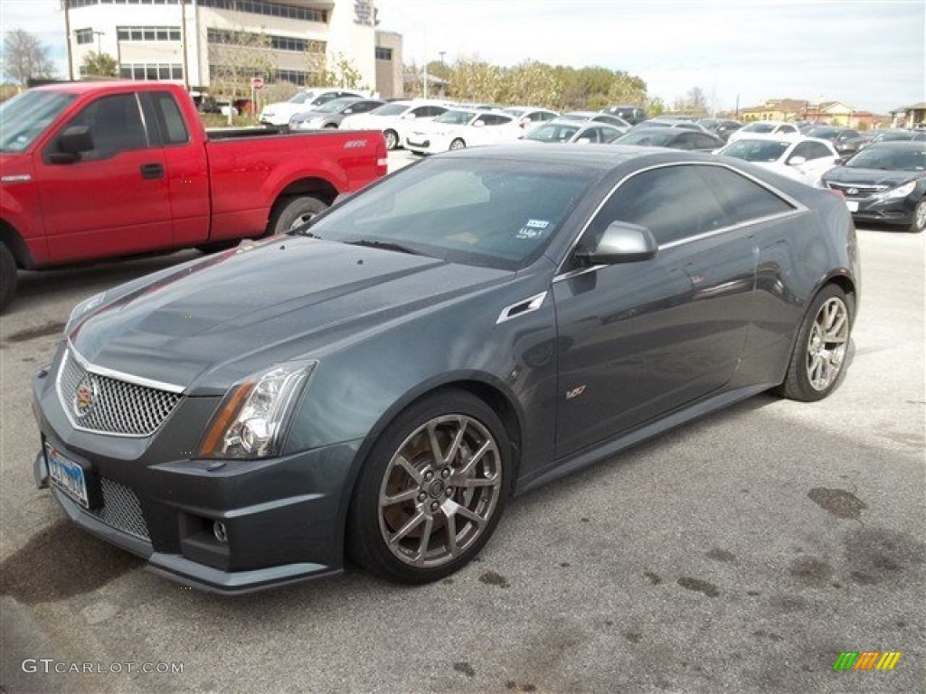 Thunder Gray ChromaFlair 2011 Cadillac CTS -V Coupe Exterior Photo #77187116