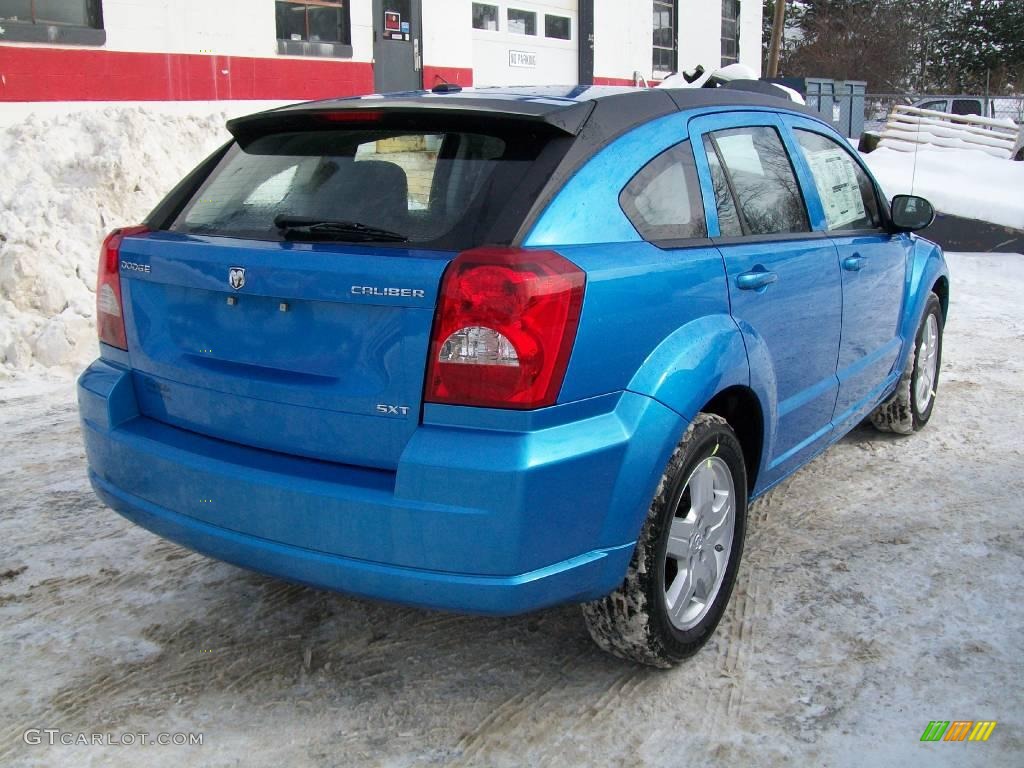 2009 Caliber SXT - Surf Blue Pearl / Dark Slate Gray/Blue photo #5