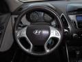 Taupe 2011 Hyundai Tucson GLS Steering Wheel