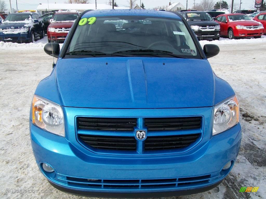 2009 Caliber SXT - Surf Blue Pearl / Dark Slate Gray/Blue photo #8