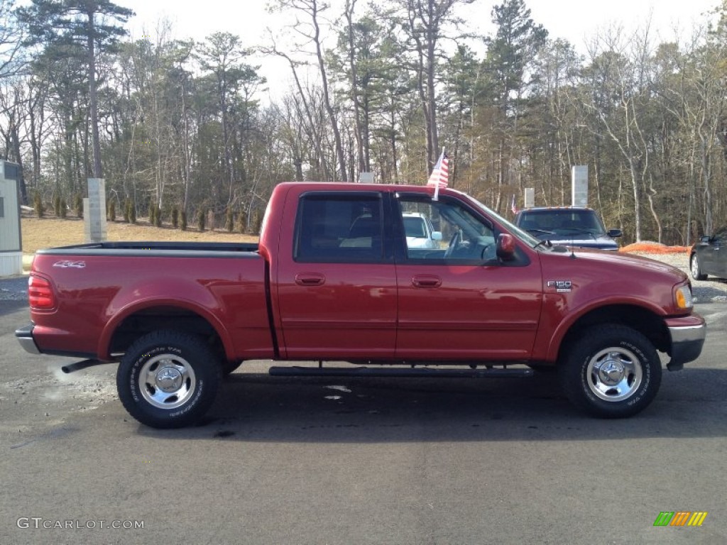 Toreador Red Metallic 2002 Ford F150 XLT SuperCab 4x4 Exterior Photo #77188373