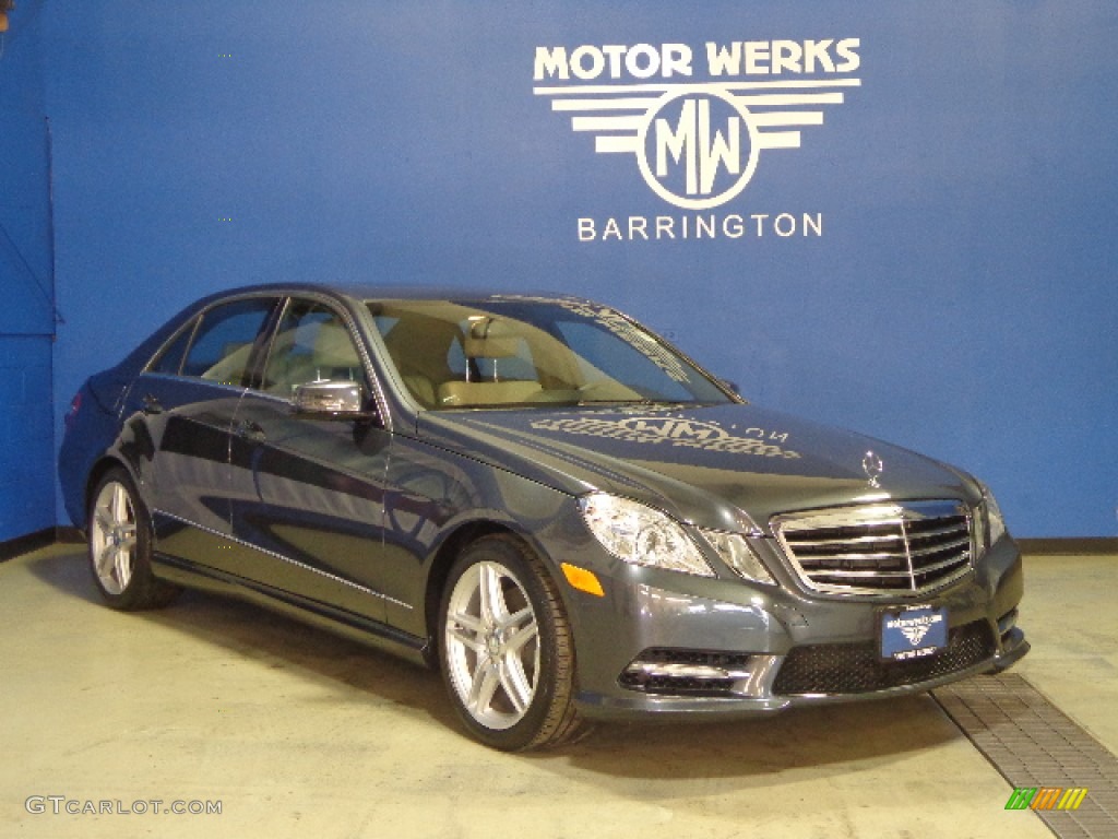 2013 E 350 4Matic Sedan - Steel Grey Metallic / Ash/Black photo #1