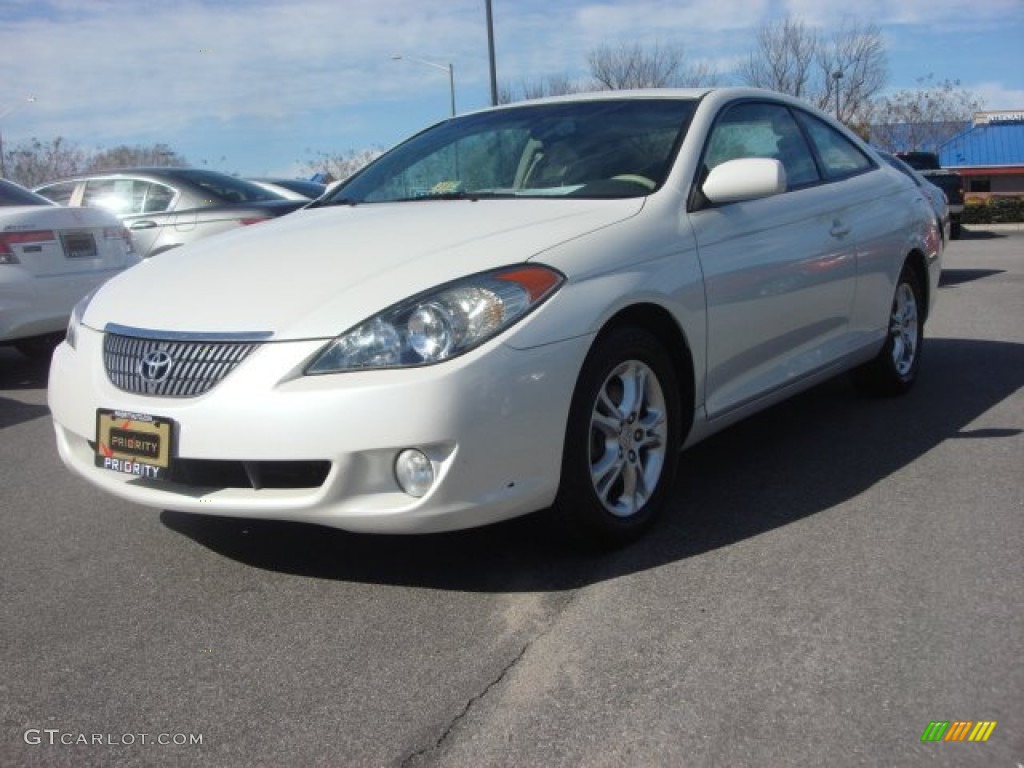 2006 Solara SLE Coupe - Arctic Frost Pearl / Ivory photo #1