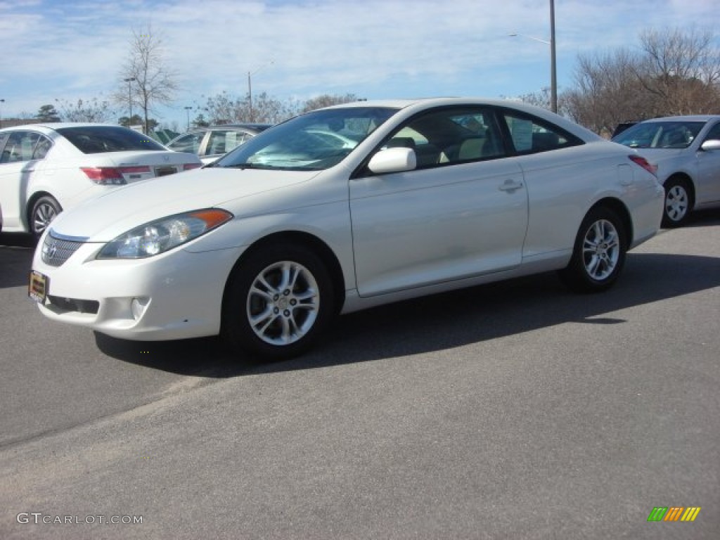 2006 Solara SLE Coupe - Arctic Frost Pearl / Ivory photo #2