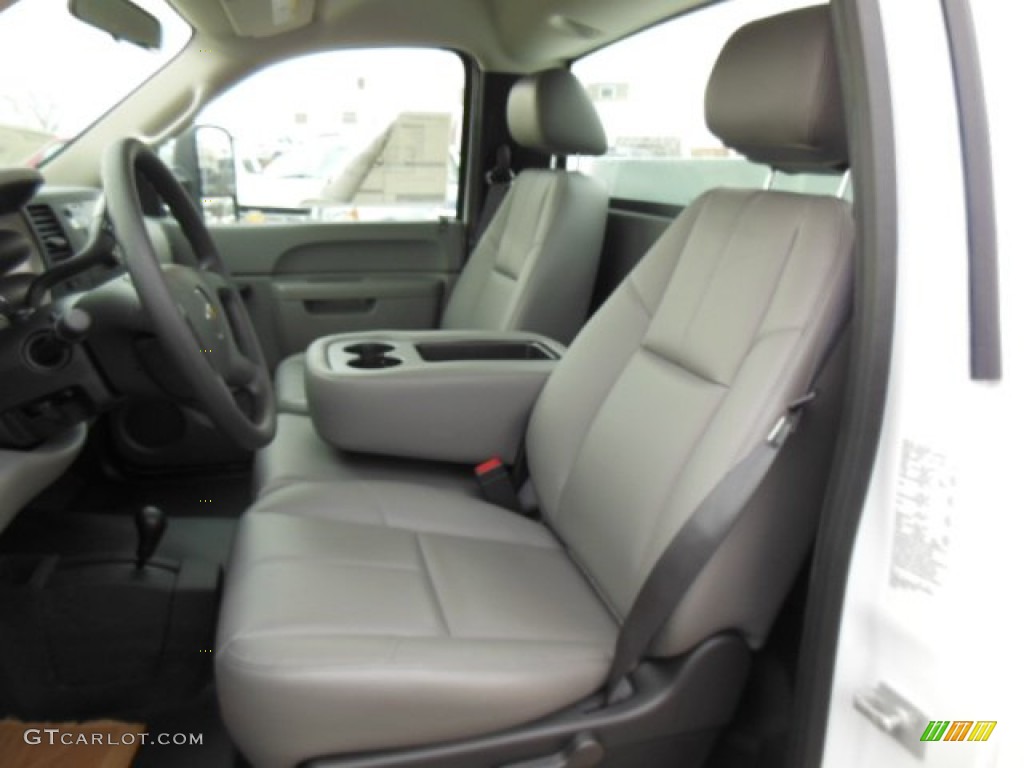 Dark Titanium Interior 2013 Chevrolet Silverado 3500HD WT Regular Cab 4x4 Utility Truck Photo #77192438