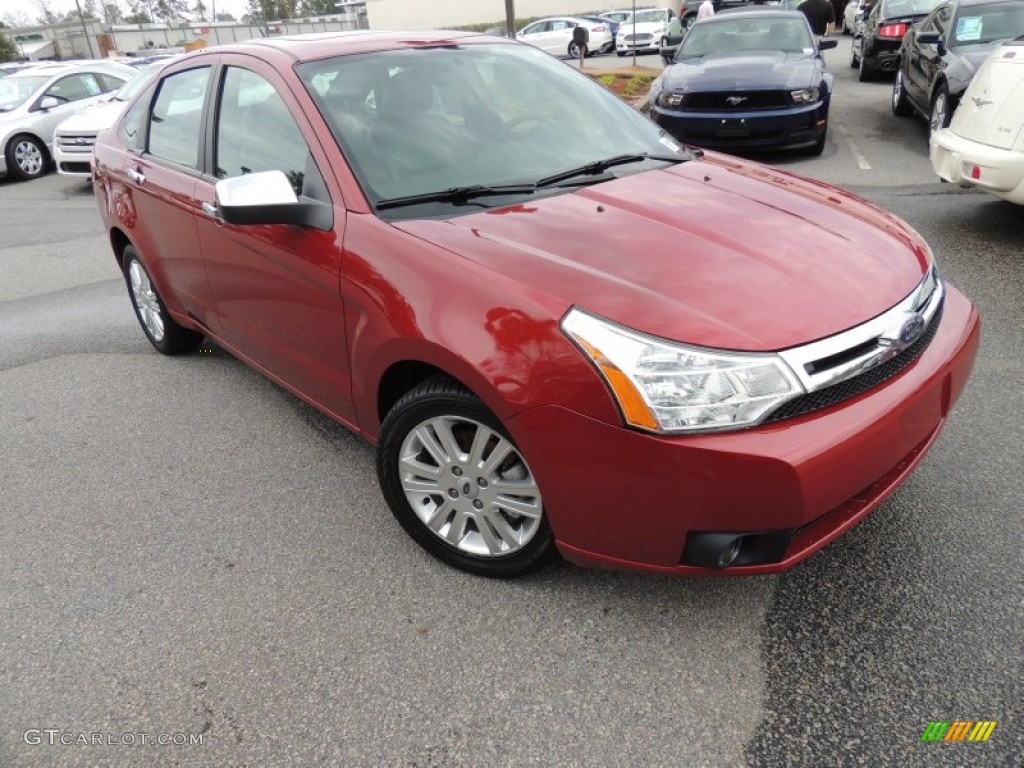 Sangria Red Metallic 2010 Ford Focus SEL Sedan Exterior Photo #77193056