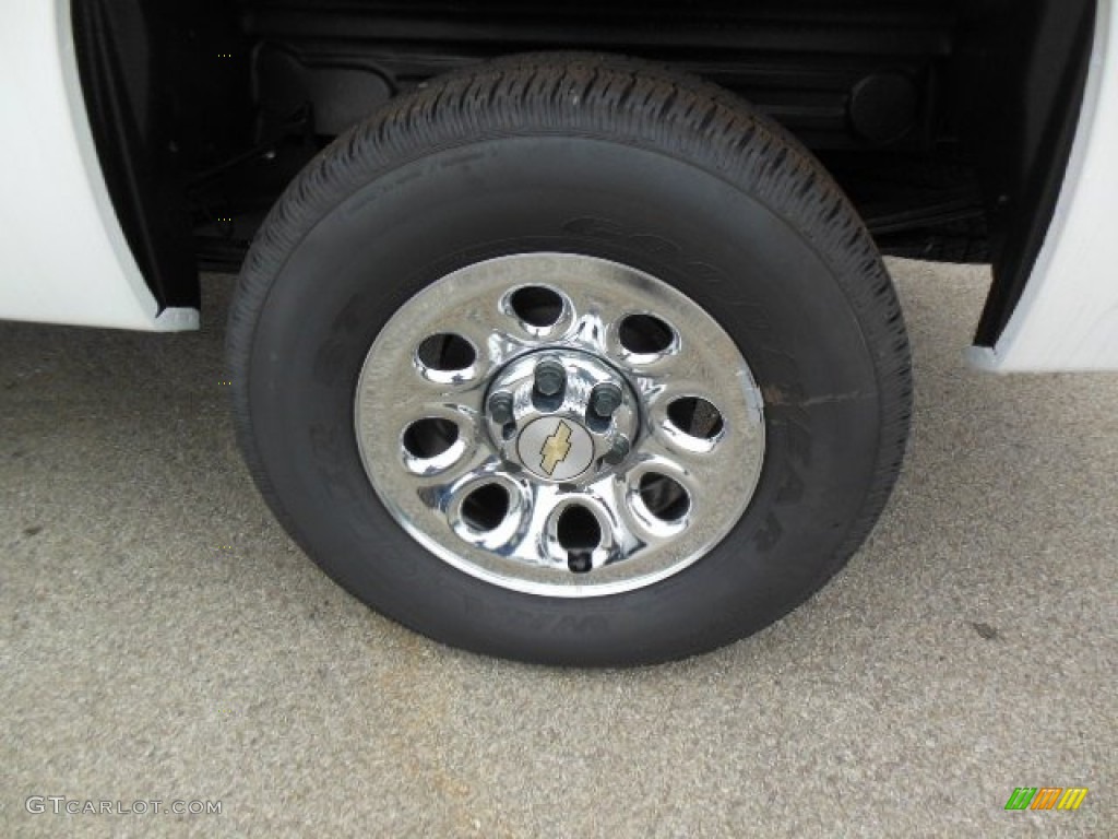 2012 Silverado 1500 LS Crew Cab 4x4 - Summit White / Dark Titanium photo #9