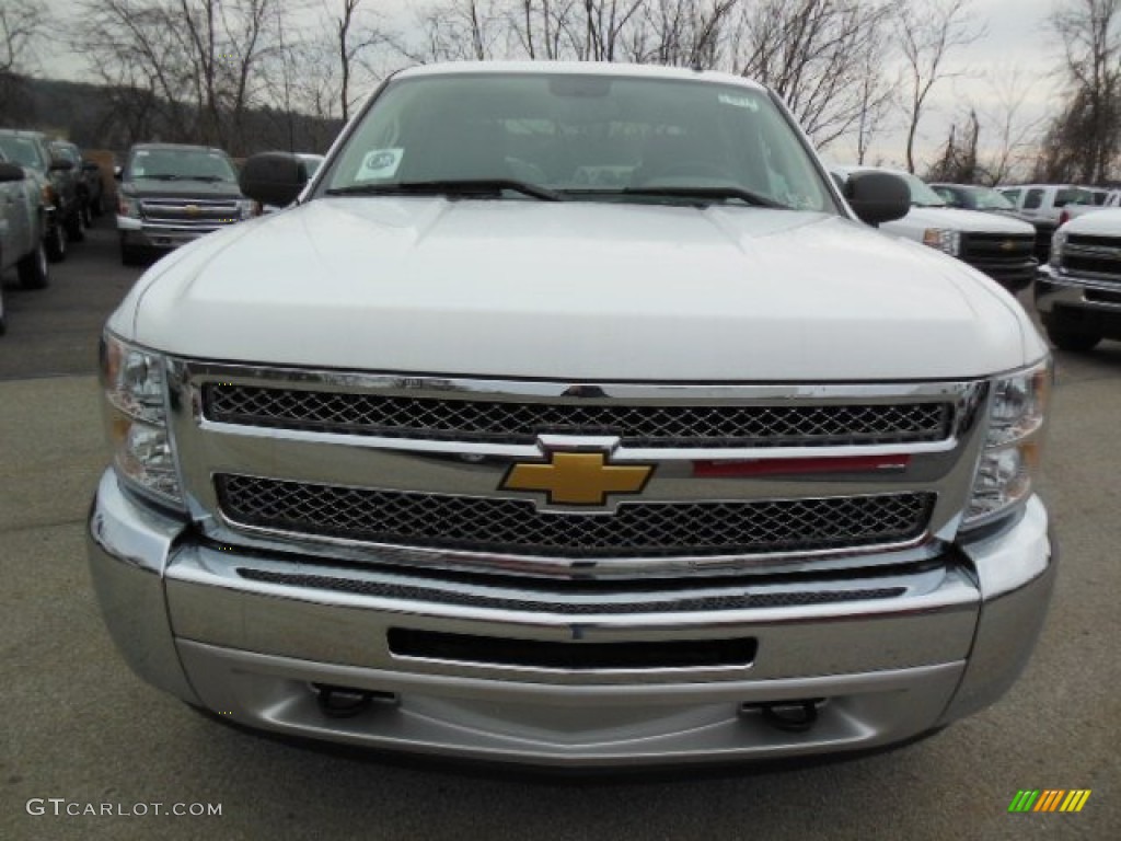 2012 Silverado 1500 LS Crew Cab 4x4 - Summit White / Dark Titanium photo #3