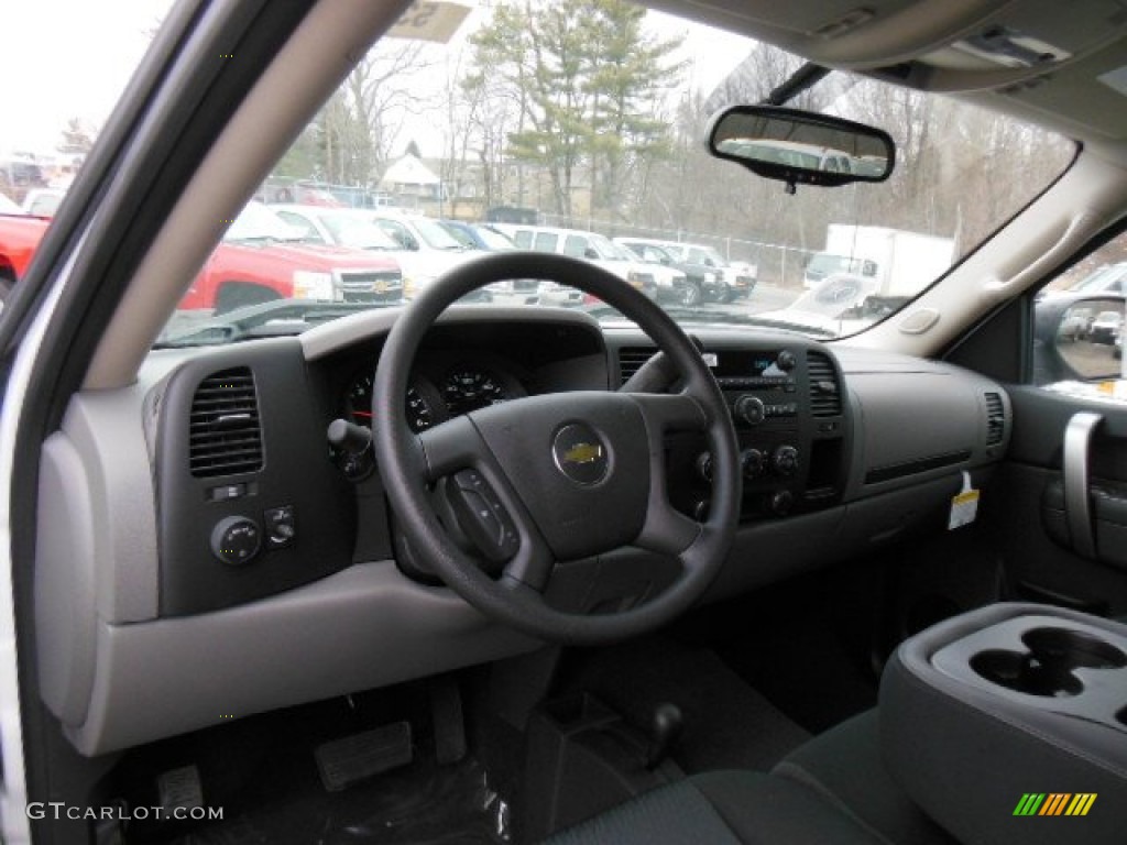 2012 Silverado 1500 LS Crew Cab 4x4 - Summit White / Dark Titanium photo #10