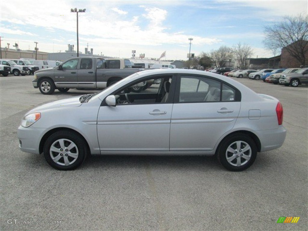 Platinum Silver 2011 Hyundai Accent GLS 4 Door Exterior Photo #77193668