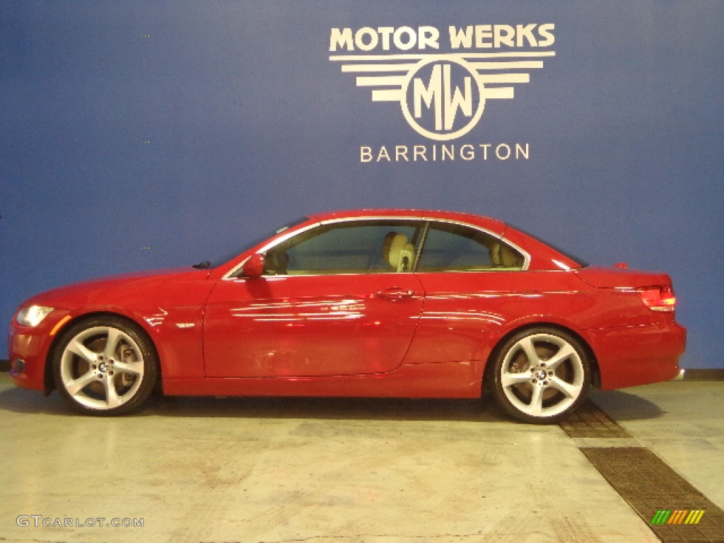 2010 3 Series 335i Convertible - Crimson Red / Cream Beige photo #10