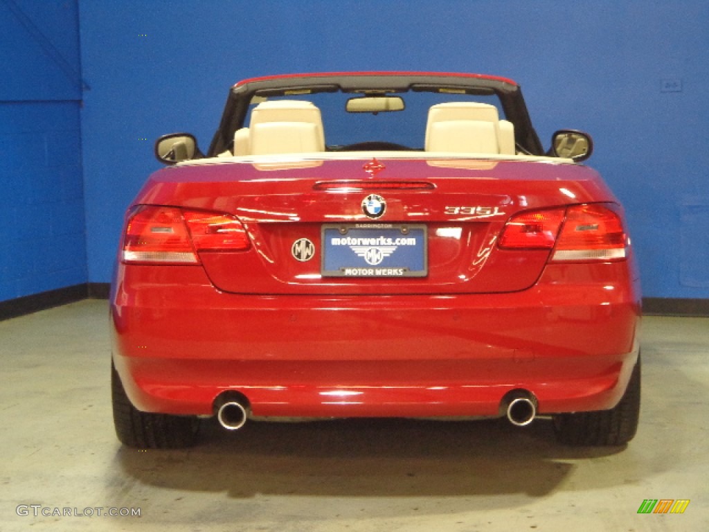 2010 3 Series 335i Convertible - Crimson Red / Cream Beige photo #12