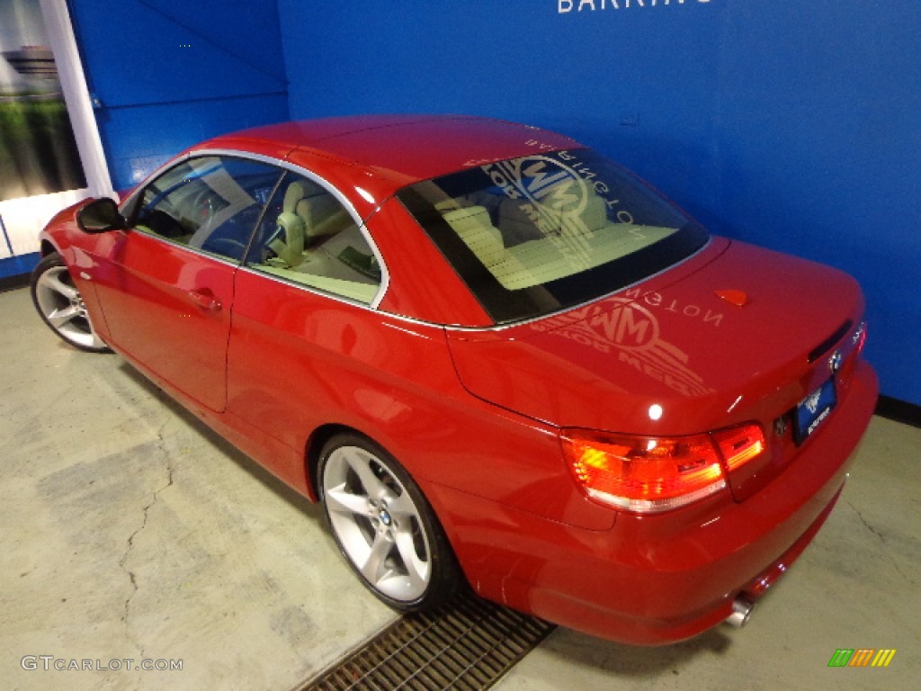 2010 3 Series 335i Convertible - Crimson Red / Cream Beige photo #16