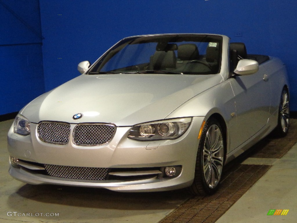 2011 3 Series 328i Convertible - Titanium Silver Metallic / Black photo #3