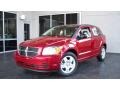 2009 Inferno Red Crystal Pearl Dodge Caliber SXT  photo #1