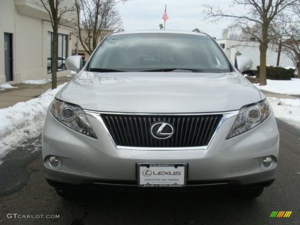 2010 RX 350 AWD - Tungsten Silver Pearl / Light Gray/Espresso Birds-Eye Maple photo #2