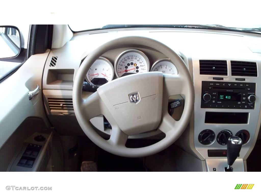 2009 Caliber SXT - Stone White / Pastel Pebble Beige photo #7