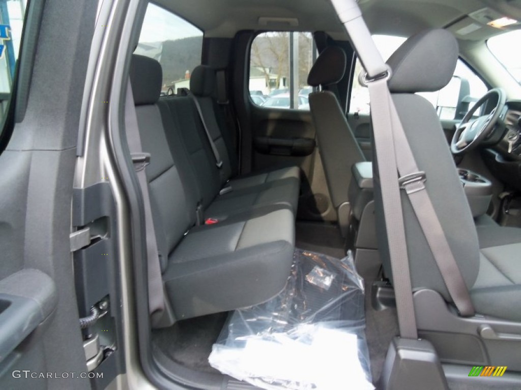 2013 Silverado 3500HD LT Extended Cab 4x4 Dually - Graystone Metallic / Ebony photo #40