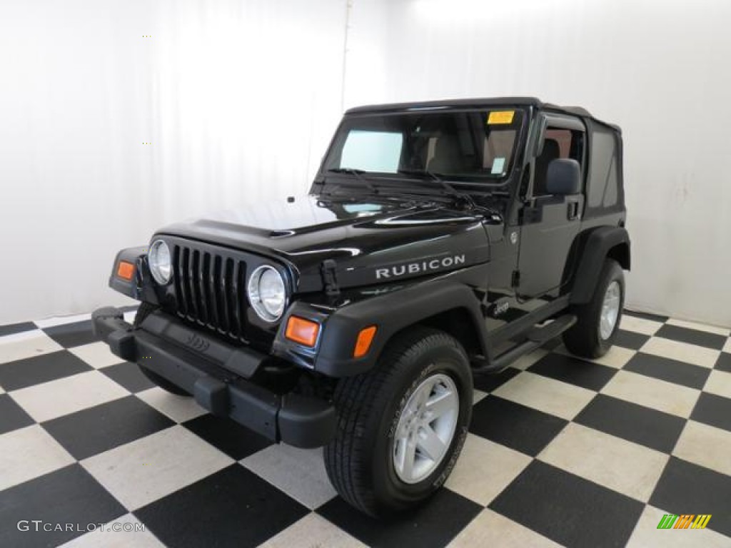 Black 2005 Jeep Wrangler Rubicon 4x4 Exterior Photo #77198979