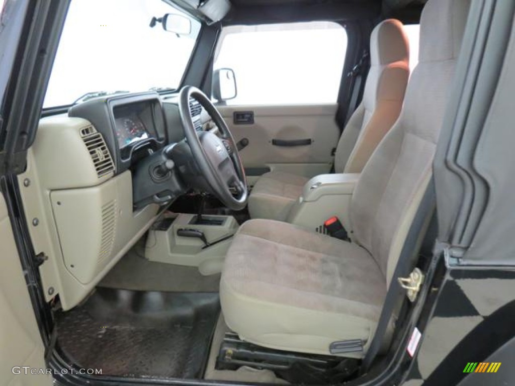 Khaki Interior 2005 Jeep Wrangler Rubicon 4x4 Photo #77199056
