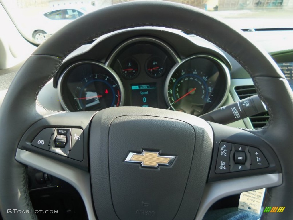 2013 Chevrolet Cruze LT Medium Titanium Steering Wheel Photo #77199986