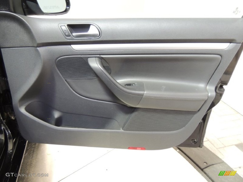 2009 Volkswagen Jetta Wolfsburg Edition Sedan Anthracite Door Panel Photo #77201528
