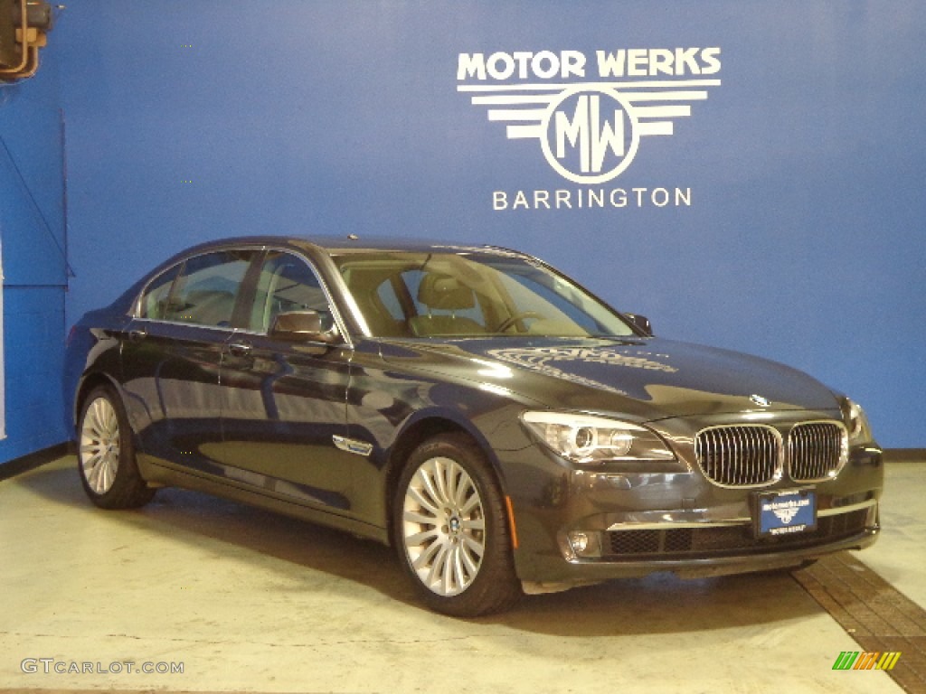 2012 7 Series 750Li xDrive Sedan - Dark Graphite Metallic / Black photo #1