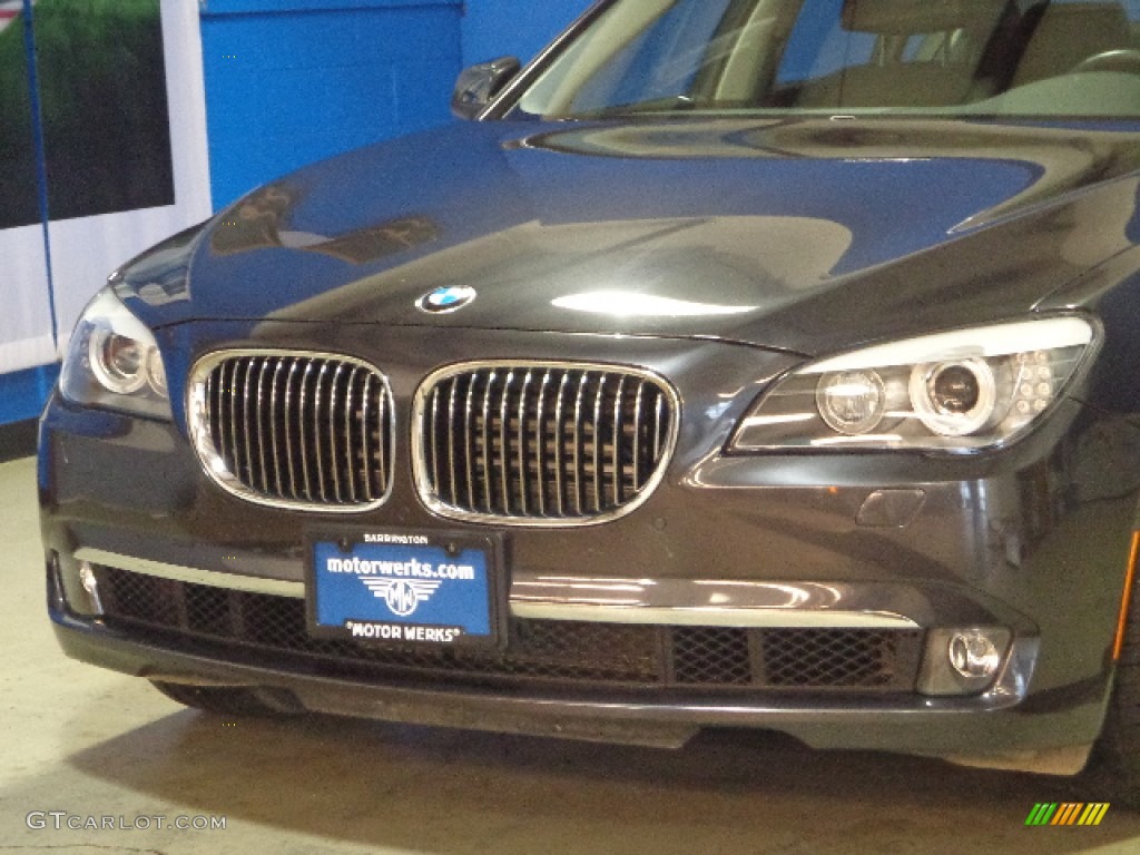 2012 7 Series 750Li xDrive Sedan - Dark Graphite Metallic / Black photo #4