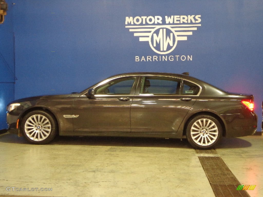 2012 7 Series 750Li xDrive Sedan - Dark Graphite Metallic / Black photo #5