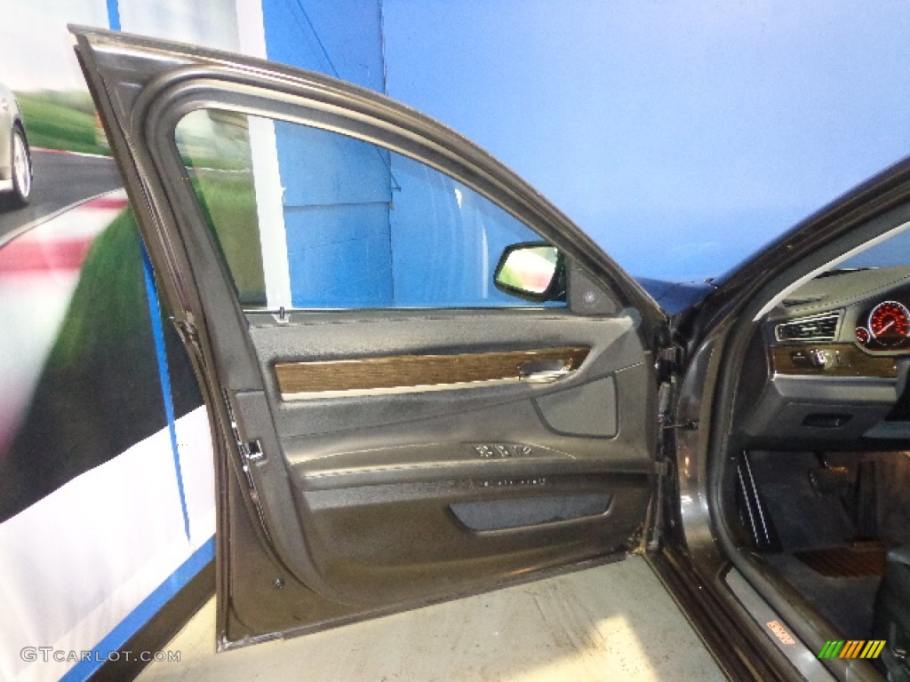 2012 7 Series 750Li xDrive Sedan - Dark Graphite Metallic / Black photo #26