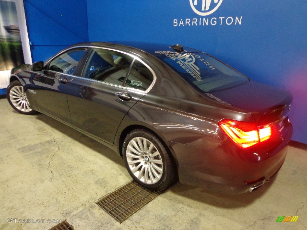 2012 7 Series 750Li xDrive Sedan - Dark Graphite Metallic / Black photo #38