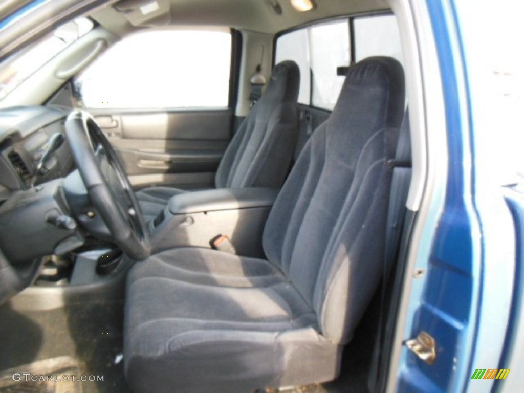 2004 Dakota SLT Regular Cab 4x4 - Atlantic Blue Pearl / Dark Slate Gray photo #9