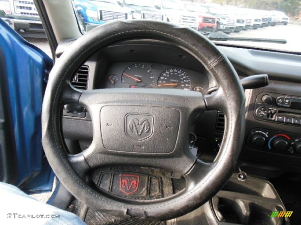 2004 Dakota SLT Regular Cab 4x4 - Atlantic Blue Pearl / Dark Slate Gray photo #13