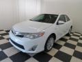 2013 Super White Toyota Camry Hybrid XLE  photo #3