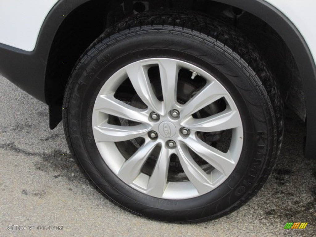 2011 Sorento EX V6 AWD - Snow White Pearl / Beige photo #3