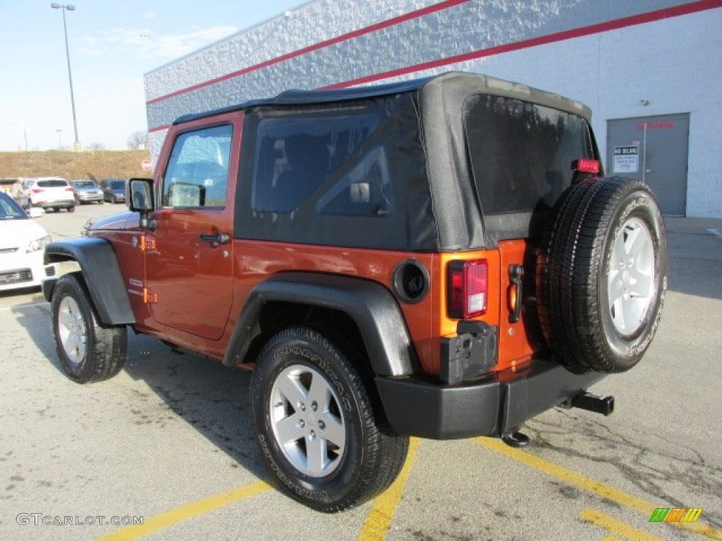 2011 Wrangler Sport S 4x4 - Mango Tango Pearl / Black photo #4