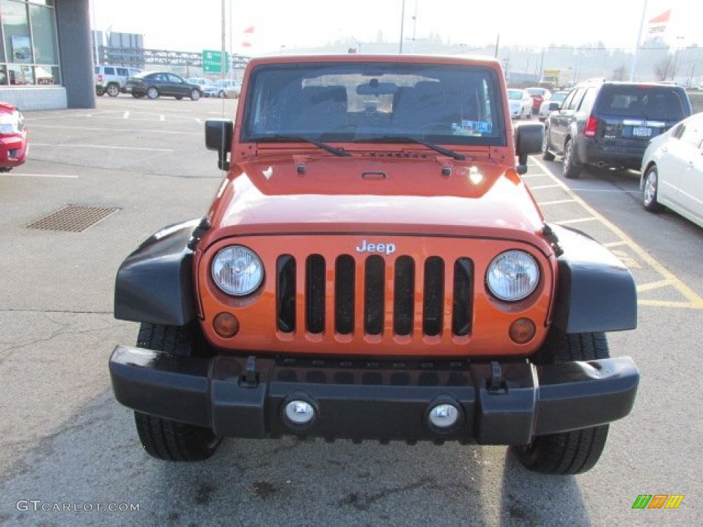 2011 Wrangler Sport S 4x4 - Mango Tango Pearl / Black photo #9