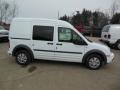 Frozen White 2013 Ford Transit Connect XLT Van Exterior